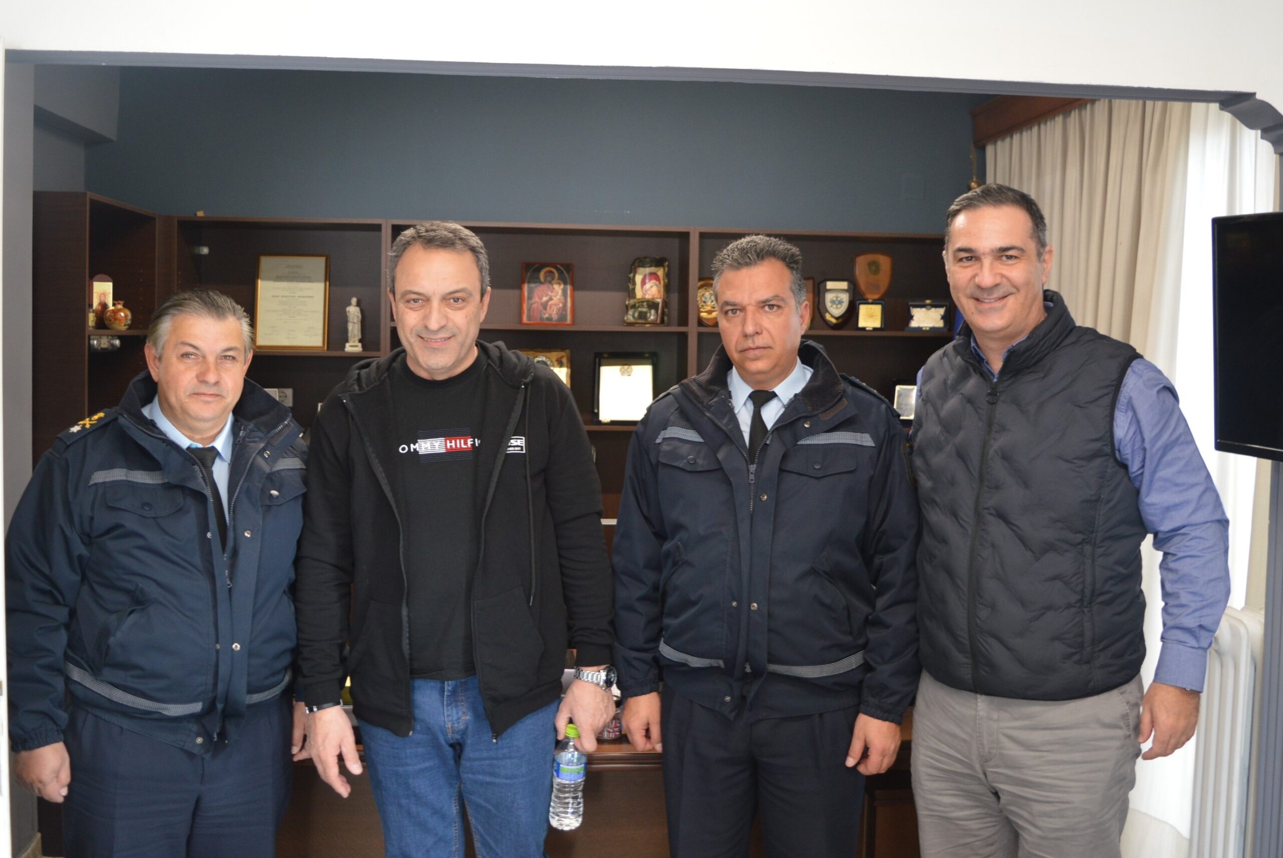 Επίσκεψη του Προέδρου της Κ.Ο. «ΣΠΑΡΤΙΑΤΕΣ», Βασιλείου Στίγκα, στη Διεύθυνση Αστυνομίας Βοιωτίας