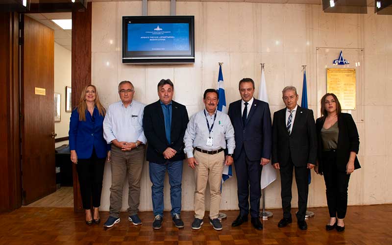 Επίσκεψη του Προέδρου της Κ.Ο. ΣΠΑΡΤΙΑΤΕΣ, Βασίλη Στίγκα στην ΕΑΒ