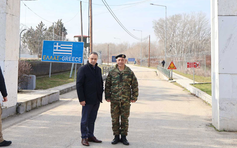 Επίσκεψη του Βασίλη Στίγκα στο ΚΥΤ Φυλακίου, συνάντηση με τον Περιφερειάρχη Έβρου και επιθεώρηση στον φράχτη του Έβρου