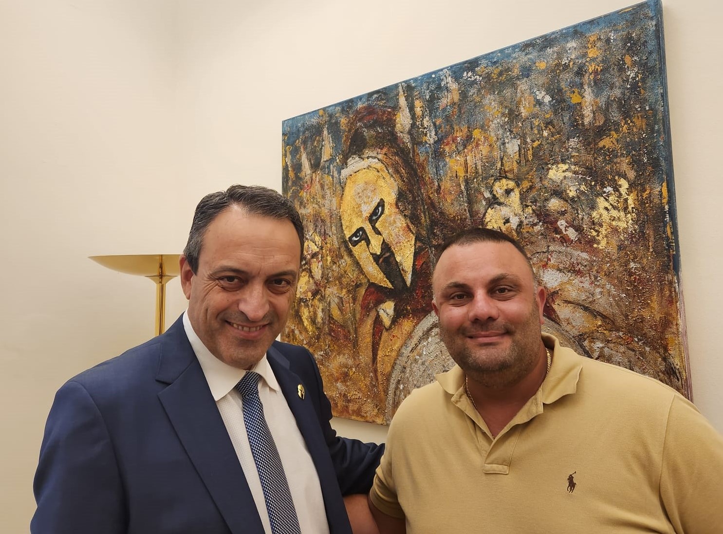 Επίσκεψη ομογενούς στελέχους του «Κόμματος Ελευθερίας της Βικτώρια», από τη Μελβούρνη της Αυστραλίας, στον Πρόεδρο της Κ.Ο., Βασίλη Στίγκα